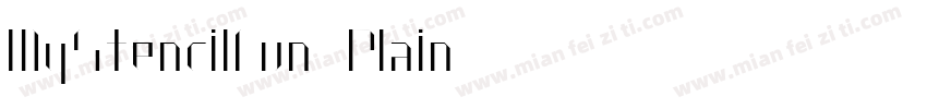 MgStencilFun Plain字体转换